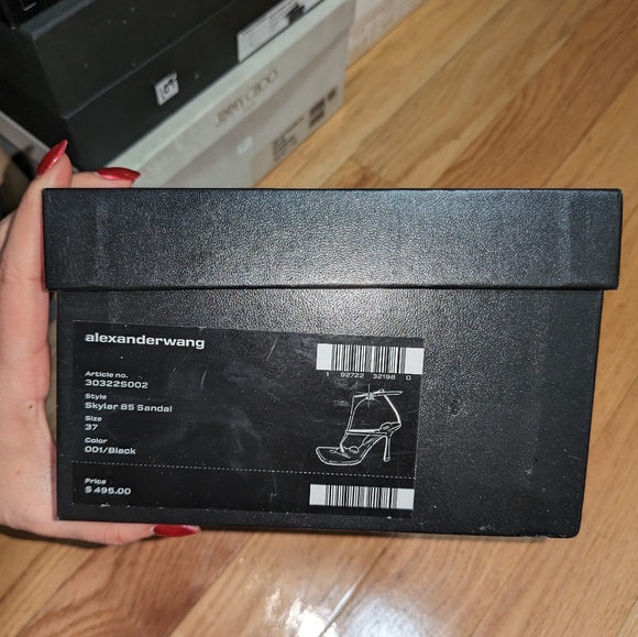 NEW ALEXANDER WANG SKYLAR 85 SANDALS IN BLACK - Picture 12 of 14